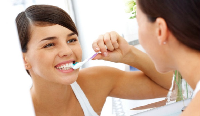 brushing teeth image
